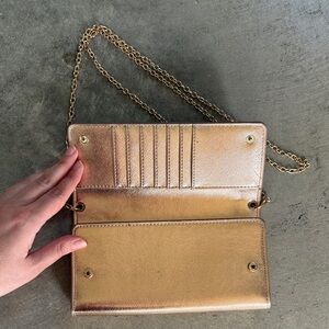 Elegant Rose Gold Clutch Bag